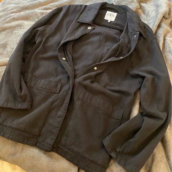Zara Jackets & Coats Zara Black Chore Jacket Poshmark